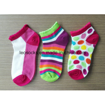 Los niños calcetines con calcetines de algodón de punto de patrón de tobillo